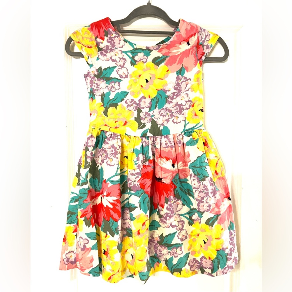 GAP Yellow and Red Casual Dress